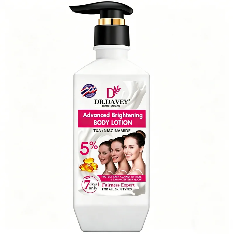 500ml DR-DAVEY Advanced Brightening Body Lotion Moisturizing and Moisturizing Skin Refreshing Fragrance Non greasy
500ml DR-DAVEY Advanced Brightening Body Lotion Moisturizing and Moisturizing Skin Refreshing Fragrance Non greasy