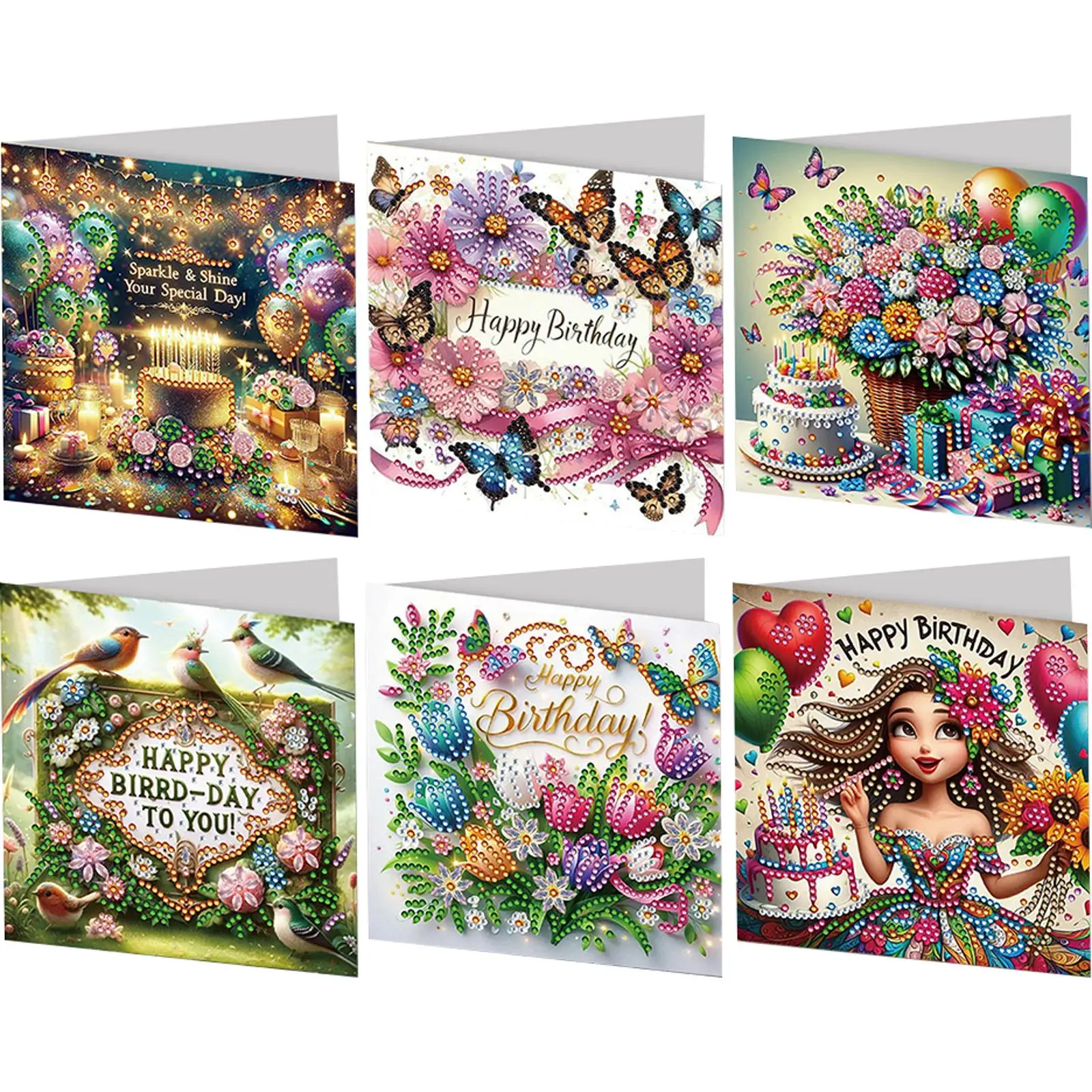 6PCS DIY Rhinestone Diamond Art Mosaic Postcards Diamond Art Greeting Cards for Birthdays Thanksgiving & Special Occasion
6PCS DIY Rhinestone Diamond Art Mosaic Postcards Diamond Art Greeting Cards for Birthdays Thanksgiving & Special Occasion
