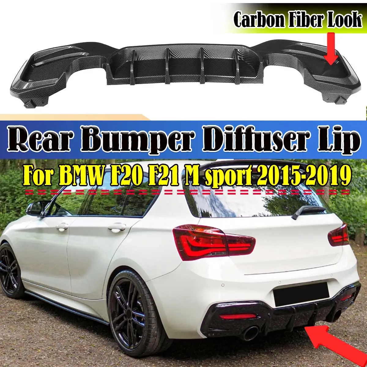 Car Rear Bumper Diffuser Spoiler Lip Rear Bumper Protector Lip For BMW F20 F21 M sport 2015-2019 Car Accessories Styling
Car Rear Bumper Diffuser Spoiler Lip Rear Bumper Protector Lip For BMW F20 F21 M sport 2015-2019 Car Accessories Styling