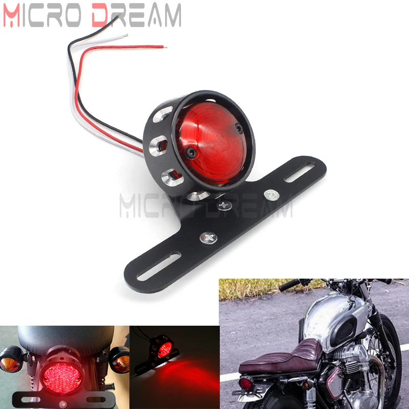 Universal 12V LED Motorcycle Tail Brake Stop Light w/ License Plate Lamp Refit Motobike Rear Lights For Choppe Bobber Cafe Racer
Universal 12V LED Motorcycle Tail Brake Stop Light w/ License Plate Lamp Refit Motobike Rear Lights For Choppe Bobber Cafe Racer