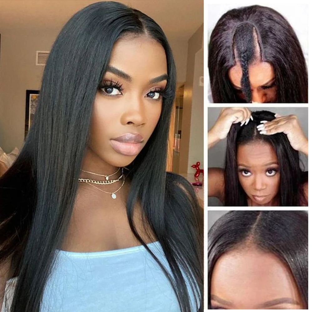 Alibele Straight Full Machine Made V Part Wig Human Hair Wigs Burmese Human Hair No Glue Minimal Leave Out Easicontour For Women
Alibele Straight Full Machine Made V Part Wig Human Hair Wigs Burmese Human Hair No Glue Minimal Leave Out Easicontour For Women