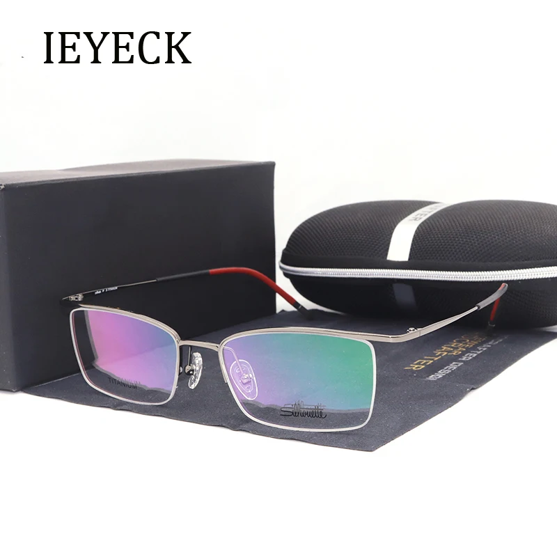 IEYECK Men Ultra-light Eyeglass Frames Titanium Half Rim Glasses Frame Myopia Optical Eyewear Flexible Comfortable Eyeglasses
IEYECK Men Ultra-light Eyeglass Frames Titanium Half Rim Glasses Frame Myopia Optical Eyewear Flexible Comfortable Eyeglasses