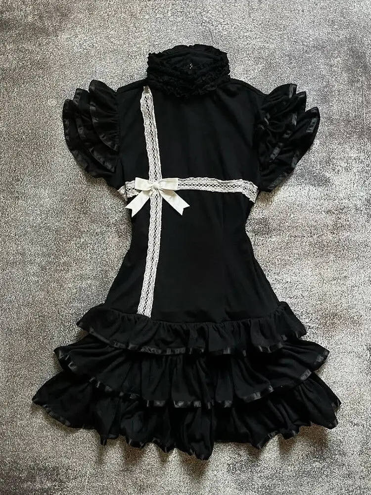 French Vintage Little Black Dress 2025 New Fashion Bow Design Slim Fit Elegant A-Line Dress Sweet Style Pleated Gothic Clothing
French Vintage Little Black Dress 2025 New Fashion Bow Design Slim Fit Elegant A-Line Dress Sweet Style Pleated Gothic Clothing