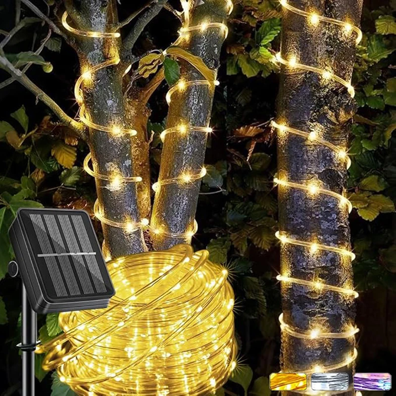 Solar String Fairy Lights Outdoor 8 Modes Twinkle Rope Strip Light for Patio Garden Tree Yard Christmas Wedding Garland Lamp
Solar String Fairy Lights Outdoor 8 Modes Twinkle Rope Strip Light for Patio Garden Tree Yard Christmas Wedding Garland Lamp