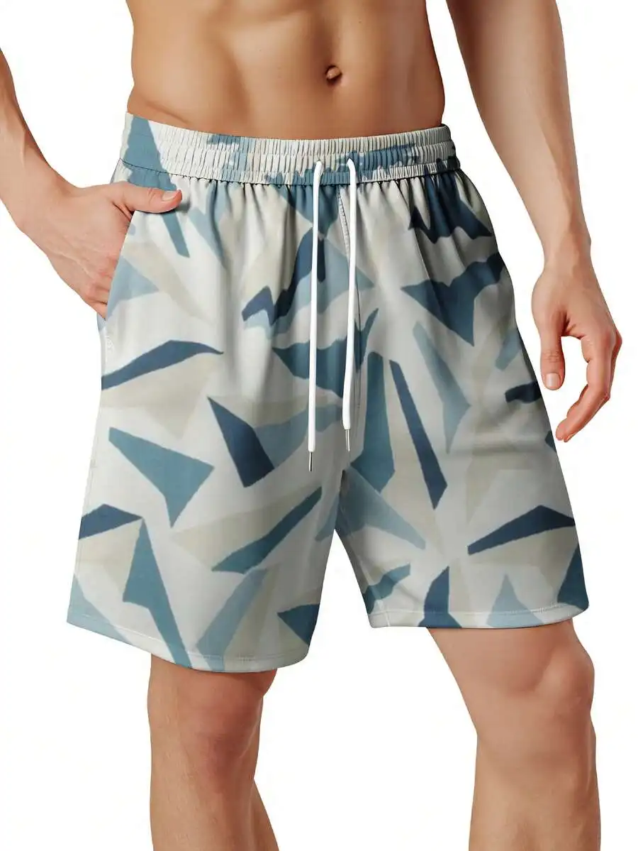 Mens Abstract Geometric Pattern Quick-Dry Swim Shorts Featuring Adjustable Drawstring Waist
Mens Abstract Geometric Pattern Quick-Dry Swim Shorts Featuring Adjustable Drawstring Waist