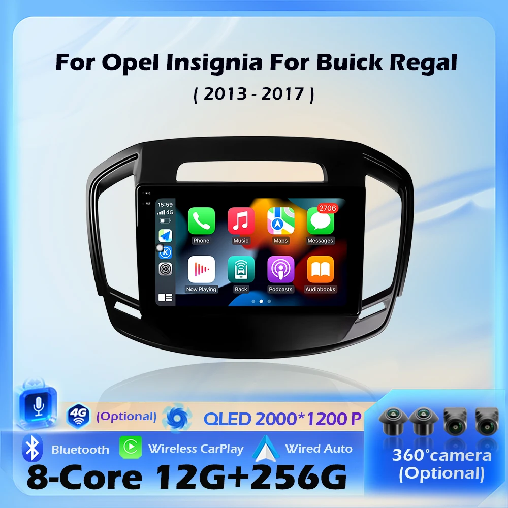 Wireless CarPlay Navigation GPS For Opel Insignia For Buick Regal 2013-2017 Car Radio Multimedia Player Android16 DSP BT 4G+WIFI
Wireless CarPlay Navigation GPS For Opel Insignia For Buick Regal 2013-2017 Car Radio Multimedia Player Android16 DSP BT 4G+WIFI