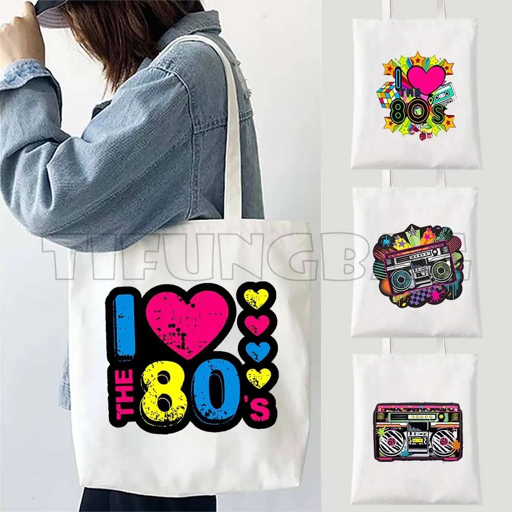 Shoulder Bags I Love The 80's Retro Totally 80's Music Retro Tote Bags For Women Shopper Bags Canvas Shoulder Bag Beach
Shoulder Bags I Love The 80's Retro Totally 80's Music Retro Tote Bags For Women Shopper Bags Canvas Shoulder Bag Beach