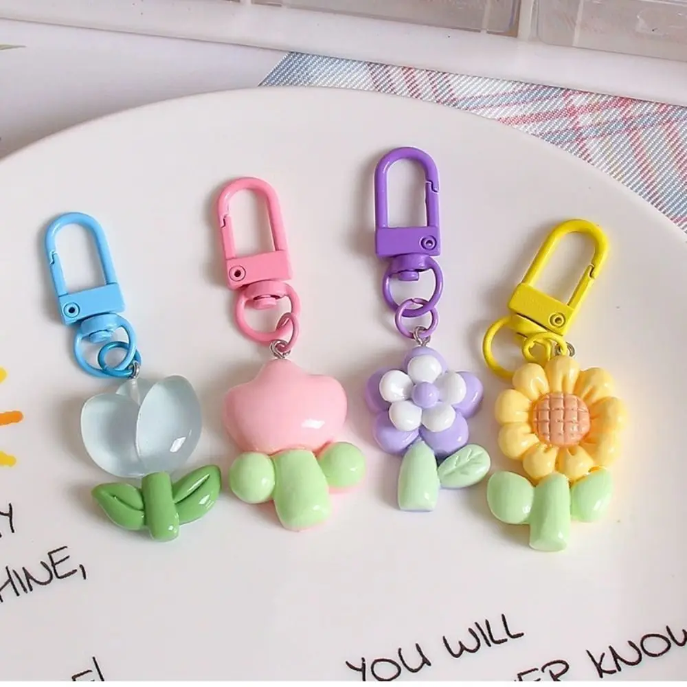 Young Girl's Heart Tulip Flower Keychain Candy Color Korean Sunflower Keychain Cute Resin Sweet Resin Tulip Keychain Car Key
Young Girl's Heart Tulip Flower Keychain Candy Color Korean Sunflower Keychain Cute Resin Sweet Resin Tulip Keychain Car Key