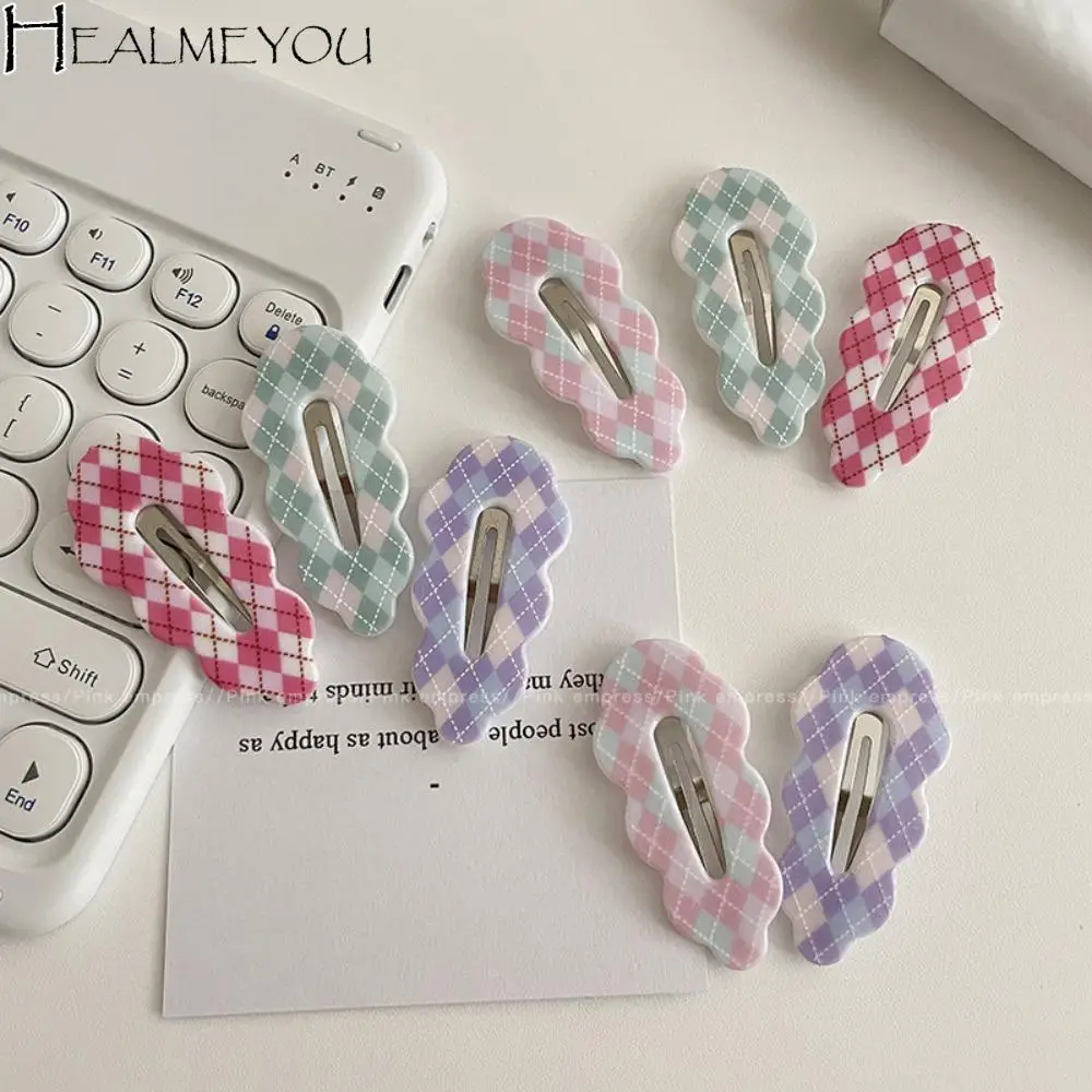 Sweet Alloy Plaid Hair Clip Candy Color Barrettes Cloud Hair Clip Acrylic Wave Korean Style Hairpin School
Sweet Alloy Plaid Hair Clip Candy Color Barrettes Cloud Hair Clip Acrylic Wave Korean Style Hairpin School