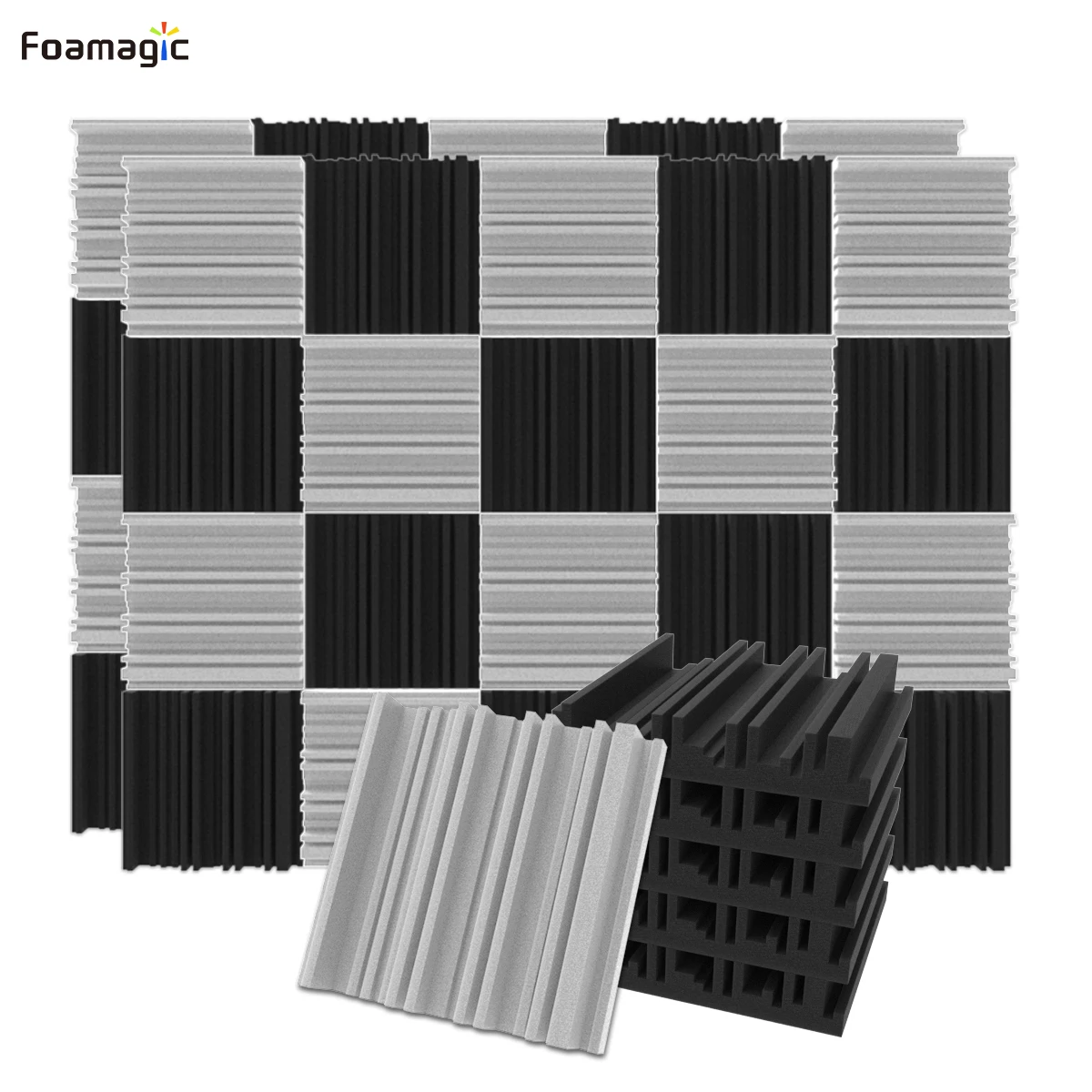 Acoustic Studio Absorption Foam Panel 12 Pack 2'' X 12'' X 12'' Broadband Sound Absorber-Sound Proof Padding Soundproofing
Acoustic Studio Absorption Foam Panel 12 Pack 2'' X 12'' X 12'' Broadband Sound Absorber-Sound Proof Padding Soundproofing
