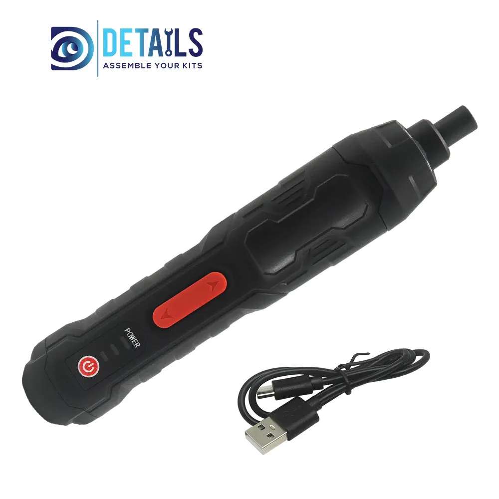 Electric Mini Screwdriver with 3-Gear Torque 3.6v, 2000mAh, 320/280/220rpm, 2.8-5.5Nm, Chuck 6.35mm
Electric Mini Screwdriver with 3-Gear Torque 3.6v, 2000mAh, 320/280/220rpm, 2.8-5.5Nm, Chuck 6.35mm