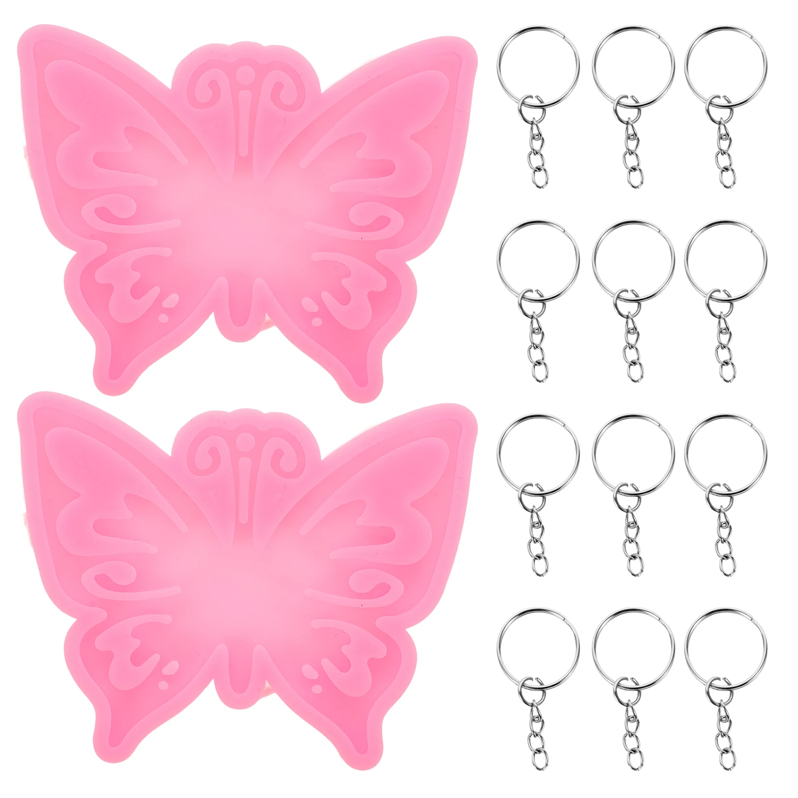 Butterfly Keychain Mold Silicone DIY Making Kits for Epoxy Resin Jewelry Pendants Reusable Easy Demold Clean Practical Portable
Butterfly Keychain Mold Silicone DIY Making Kits for Epoxy Resin Jewelry Pendants Reusable Easy Demold Clean Practical Portable