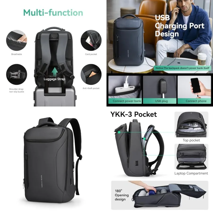 Business Backpack for Men, Waterproof High Tech Backpack with Sport Car Shape Design and USB Charging Port, Travel Laptop Backp
Business Backpack for Men, Waterproof High Tech Backpack with Sport Car Shape Design and USB Charging Port, Travel Laptop Backp