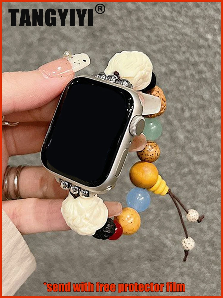 Ремешок для Apple Watch Series 9 8 7 6 SE 5 4 38/40/41/42/44/45 мм iWatch Ultra 2 49 мм, винтажный народный браслет с бусинами в виде льва на заказ
Ремешок для Apple Watch Series 9 8 7 6 SE 5 4 38/40/41/42/44/45 мм iWatch Ultra 2 49 мм, винтажный народный браслет с бусинами в виде льва на заказ