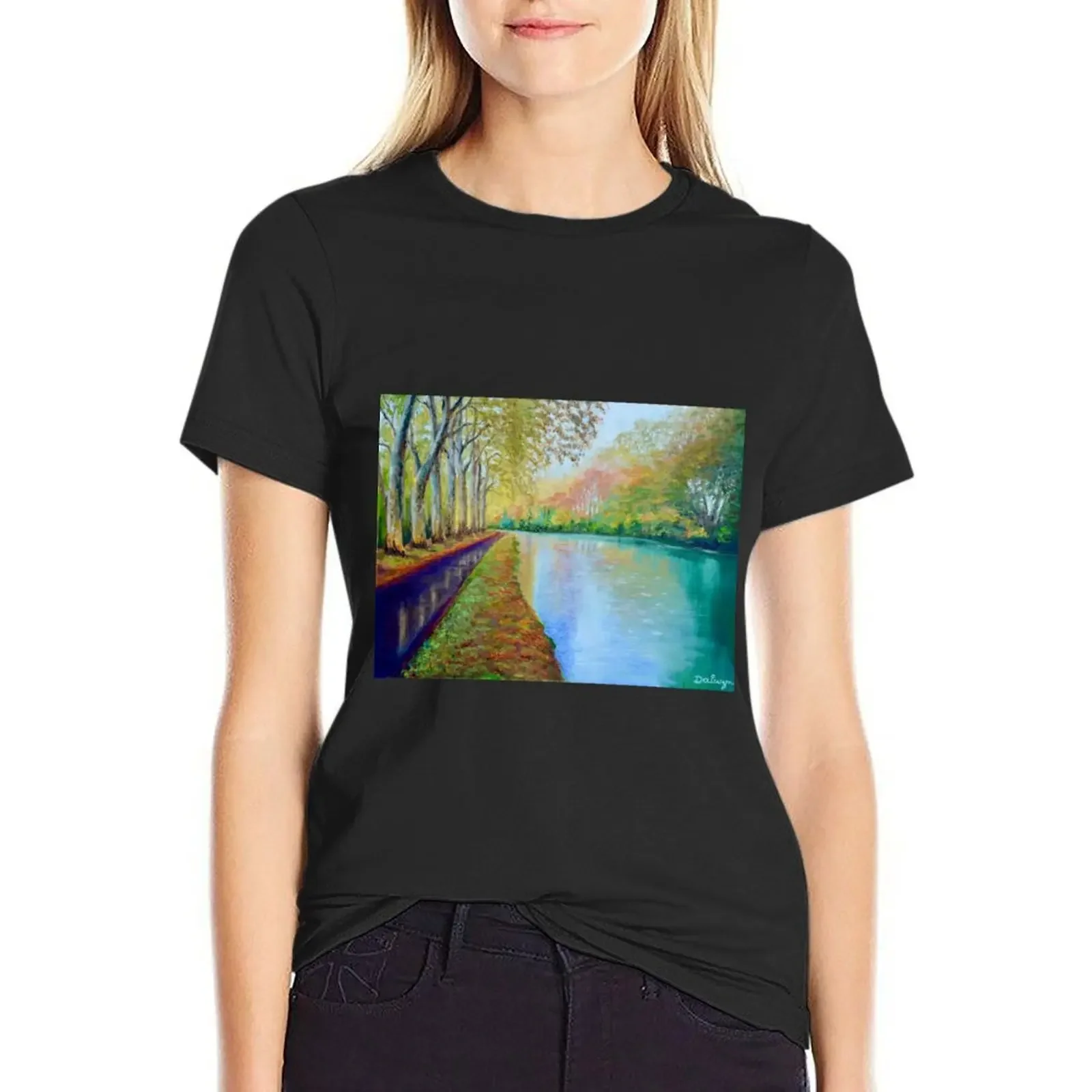 Canal du Midi at Castanet, Languedoc, France T-Shirt graphics cute clothes summer clothes rock and roll t shirts for Women
Canal du Midi at Castanet, Languedoc, France T-Shirt graphics cute clothes summer clothes rock and roll t shirts for Women