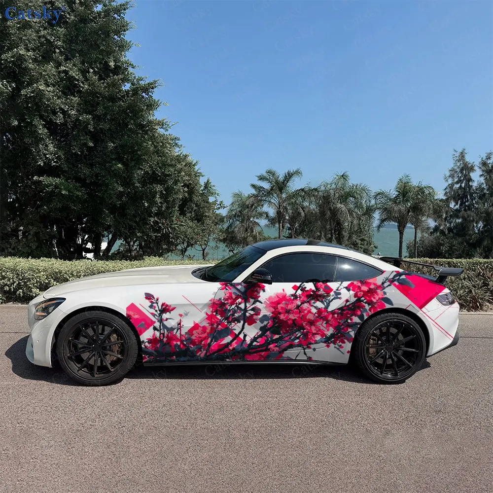 2pcs Pink Flower Wave Street Style Car Side Wraps, Self-Adhesive PVC Waterproof & Scratch-Resistant Stickers, Car Accessory Gift
2pcs Pink Flower Wave Street Style Car Side Wraps, Self-Adhesive PVC Waterproof & Scratch-Resistant Stickers, Car Accessory Gift