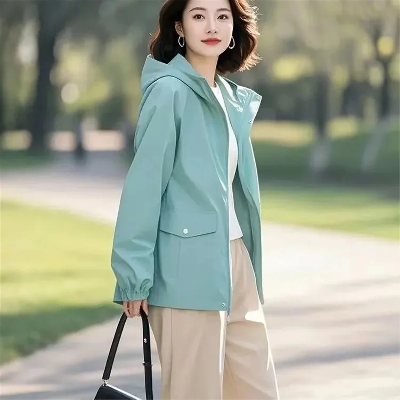 Lake Blue Versatile Thin Interchange Coat Spring Women's Edition 2025 New Edition Lined Windbreaker Coat Hooded Jackets Female
Lake Blue Versatile Thin Interchange Coat Spring Women's Edition 2025 New Edition Lined Windbreaker Coat Hooded Jackets Female