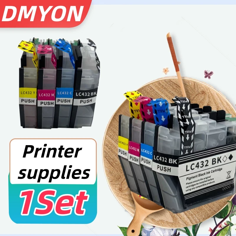 4 шт. LC432XL 432XL LC432 картридж, совместимый с принтером Brother MFC-J5340DW MFC-J5740DW J6740DW J6940DW J6540DW
4 шт. LC432XL 432XL LC432 картридж, совместимый с принтером Brother MFC-J5340DW MFC-J5740DW J6740DW J6940DW J6540DW