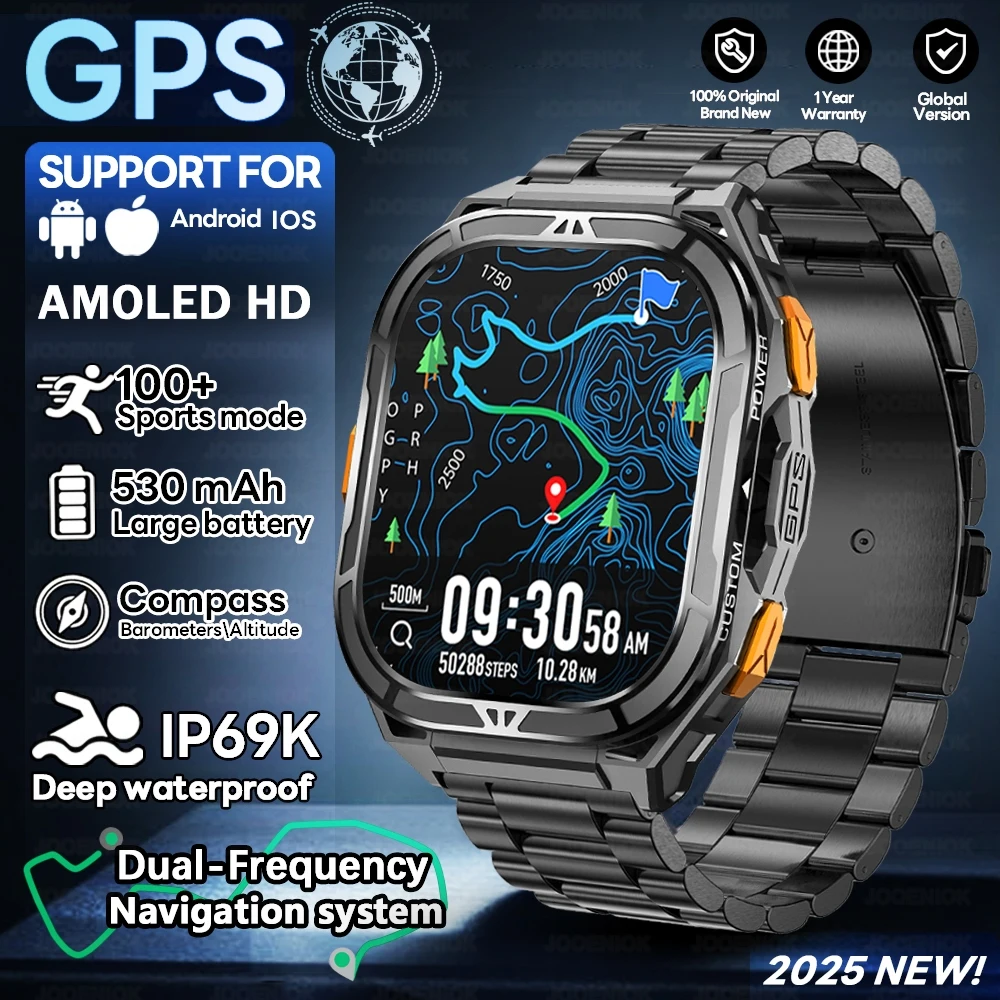 2025New GPS Smart Watch Мужчины AMOLED HD Экран Двухчастотный Спутниковое Позиционирование 10ATM Водонепроницаемый BT Talk Smartwatch Для Xiaomi
2025New GPS Smart Watch Мужчины AMOLED HD Экран Двухчастотный Спутниковое Позиционирование 10ATM Водонепроницаемый BT Talk Smartwatch Для Xiaomi