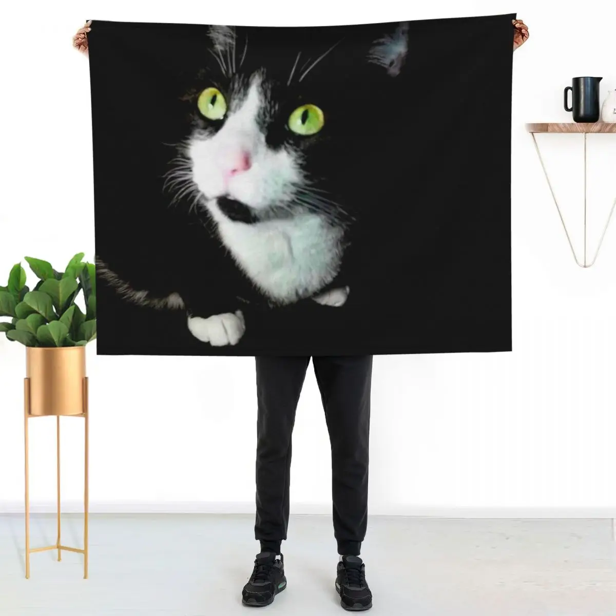Papa Sonny the Miracle Kitty Throw Blanket Foldable Soft Warm Blanket for Outdoor Use
Papa Sonny the Miracle Kitty Throw Blanket Foldable Soft Warm Blanket for Outdoor Use