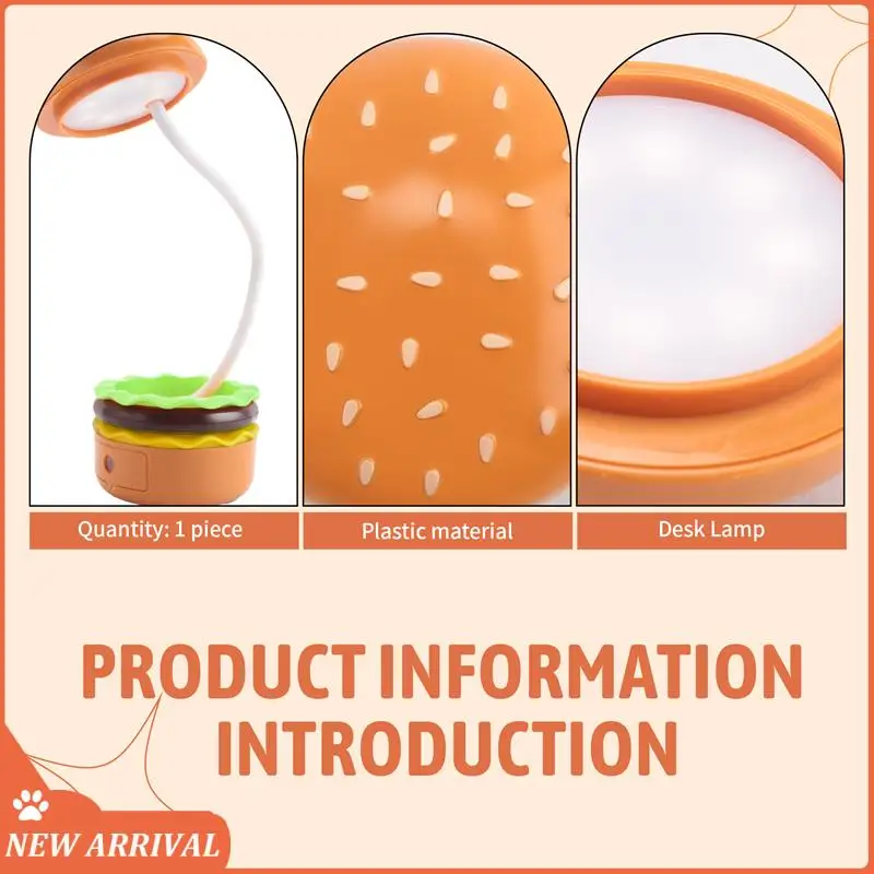 Emption!Cute Desk Lamp Hamburger Small Desk Lamp For Kids With Adjustable Neck Touch Switch With Pencil Sharpener
Emption!Cute Desk Lamp Hamburger Small Desk Lamp For Kids With Adjustable Neck Touch Switch With Pencil Sharpener