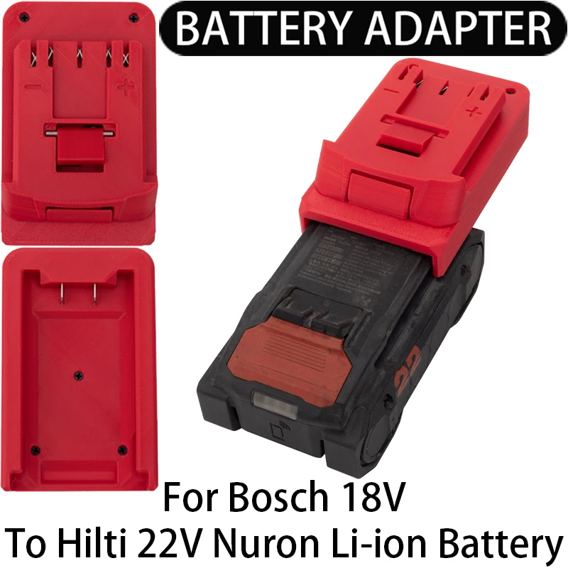 Battery Adapter Converter For Bosch 18V Li-ion Tools to Hilti 22V Nuron Li-ion Battery Adapter Power Tool Accessories
Battery Adapter Converter For Bosch 18V Li-ion Tools to Hilti 22V Nuron Li-ion Battery Adapter Power Tool Accessories