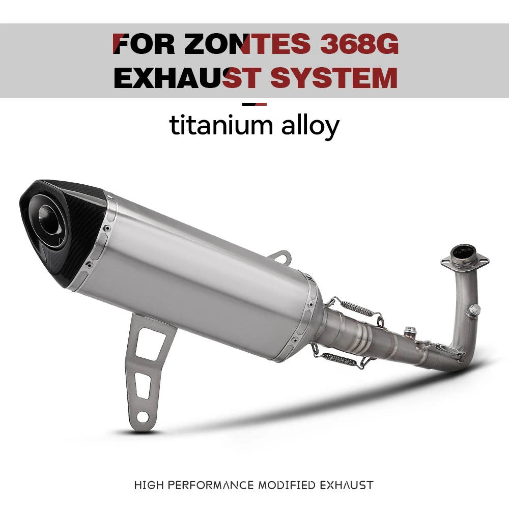 Motorcycle Titanium Exhaust Muffler With Carbon Tip For Zontes 368G/E 2025 Modified Exhaust System
Motorcycle Titanium Exhaust Muffler With Carbon Tip For Zontes 368G/E 2025 Modified Exhaust System