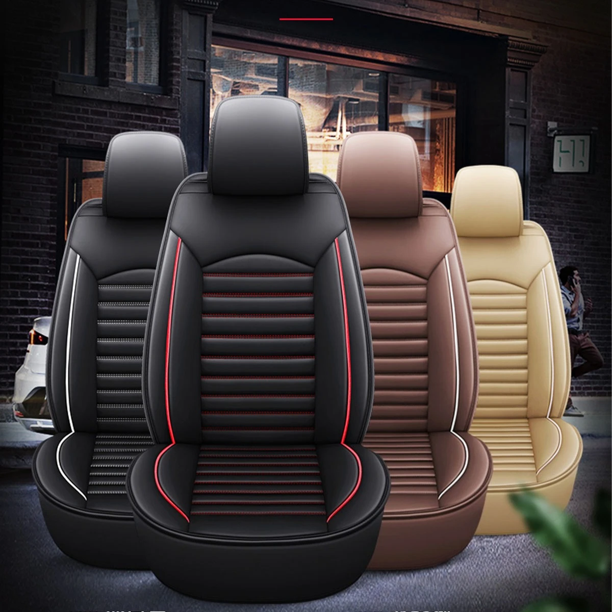 Premium Car Seat Covers for Front Seat - Universal Fit, Waterproof Leather Protection for Driver & Passenger Seats
Premium Car Seat Covers for Front Seat - Universal Fit, Waterproof Leather Protection for Driver & Passenger Seats