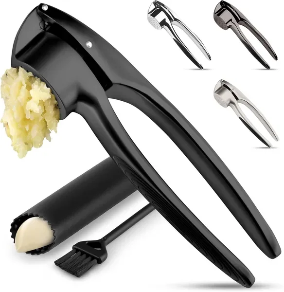 Kitchen Premium Garlic Press Set – Rust Proof & Dishwasher Safe Garlic Mincer Tool with Silicone
Kitchen Premium Garlic Press Set – Rust Proof & Dishwasher Safe Garlic Mincer Tool with Silicone