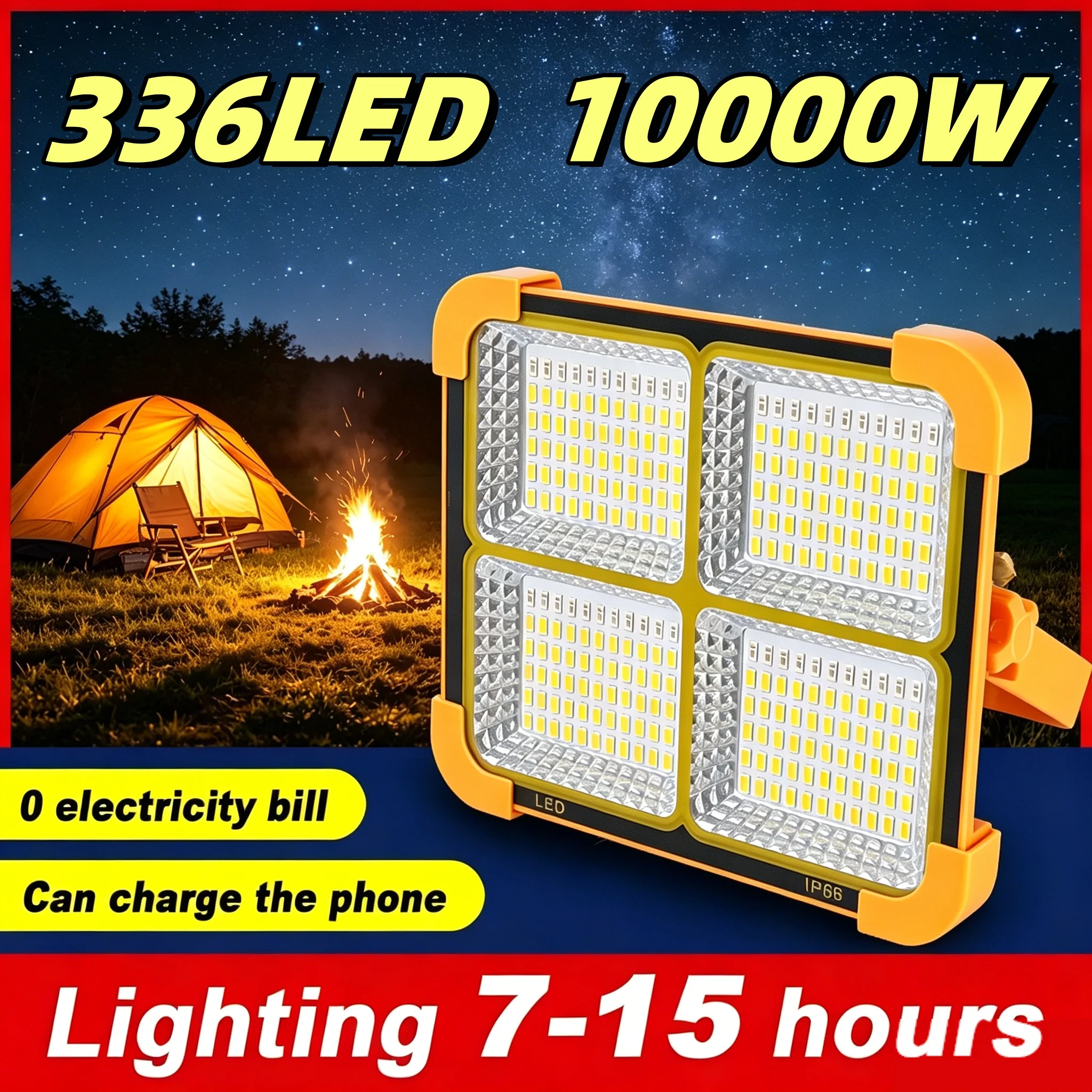 Outdoor Solar LED Waterproof Camping Lantern Rechargeable Tent Light with Magnet Emergency Solar Lamp for Garden Hiking Repair
Outdoor Solar LED Waterproof Camping Lantern Rechargeable Tent Light with Magnet Emergency Solar Lamp for Garden Hiking Repair
