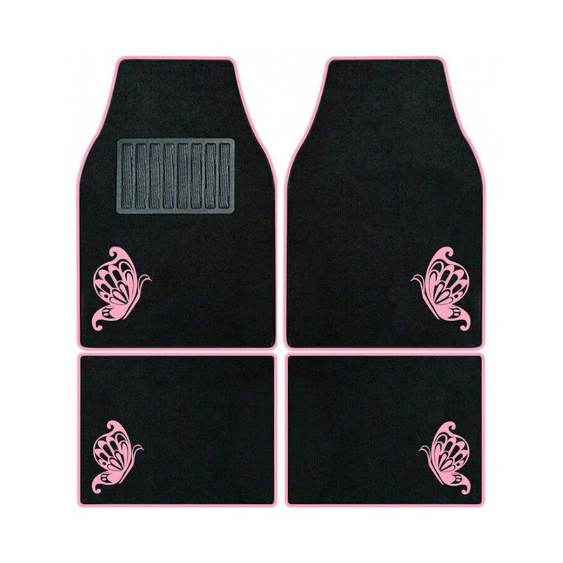 4pcs Simple Patterns Car Floor Mat Universal Non-Slip Velvet Nail Bottom Auto Floor Carpets Set Interior Accessories For SUVs
4pcs Simple Patterns Car Floor Mat Universal Non-Slip Velvet Nail Bottom Auto Floor Carpets Set Interior Accessories For SUVs