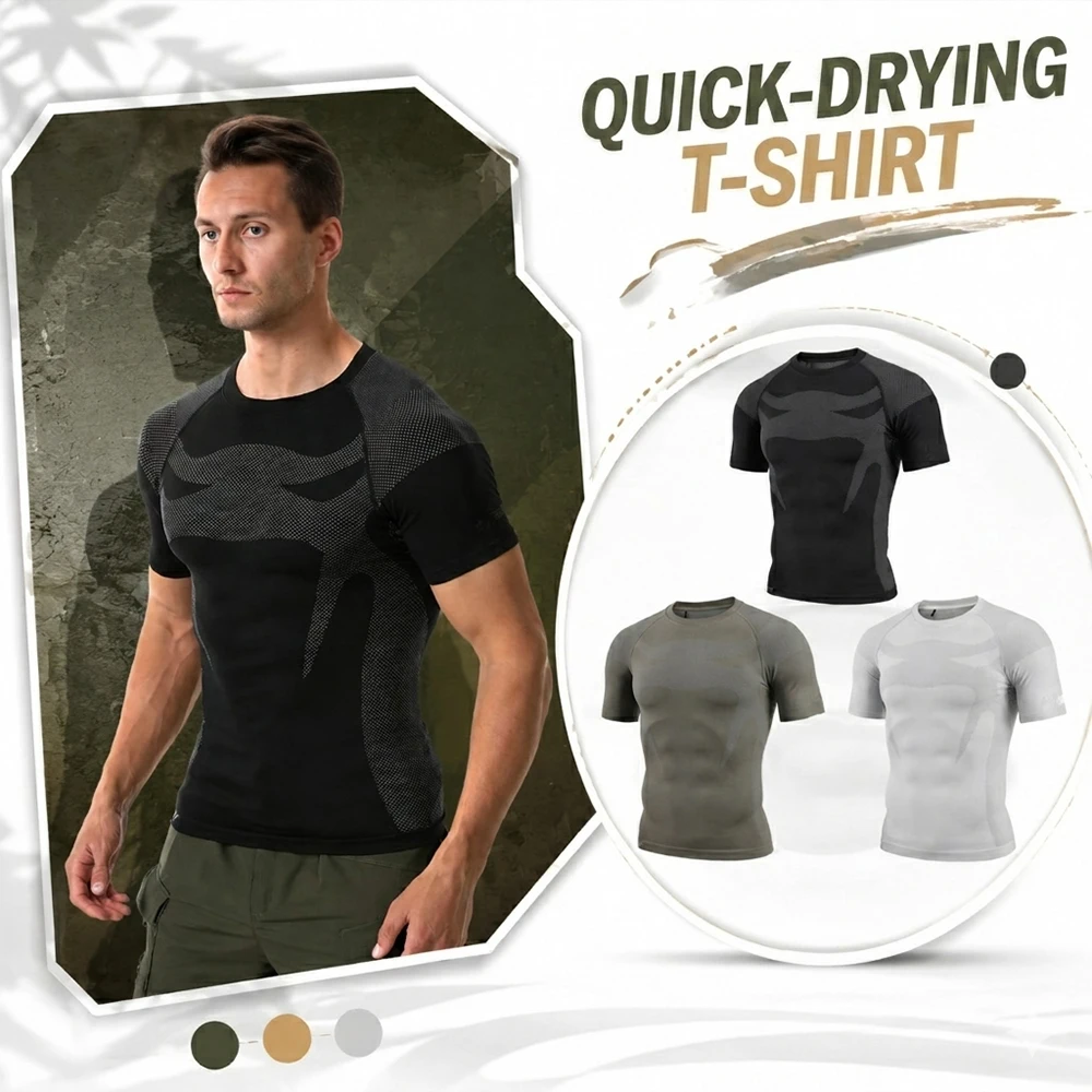Men's Base Layer T-Shirt Quick-Drying Short Sleeve Breathable Running Shirt Summer Jersey Top for Fitness Gym Training Sport
Men's Base Layer T-Shirt Quick-Drying Short Sleeve Breathable Running Shirt Summer Jersey Top for Fitness Gym Training Sport