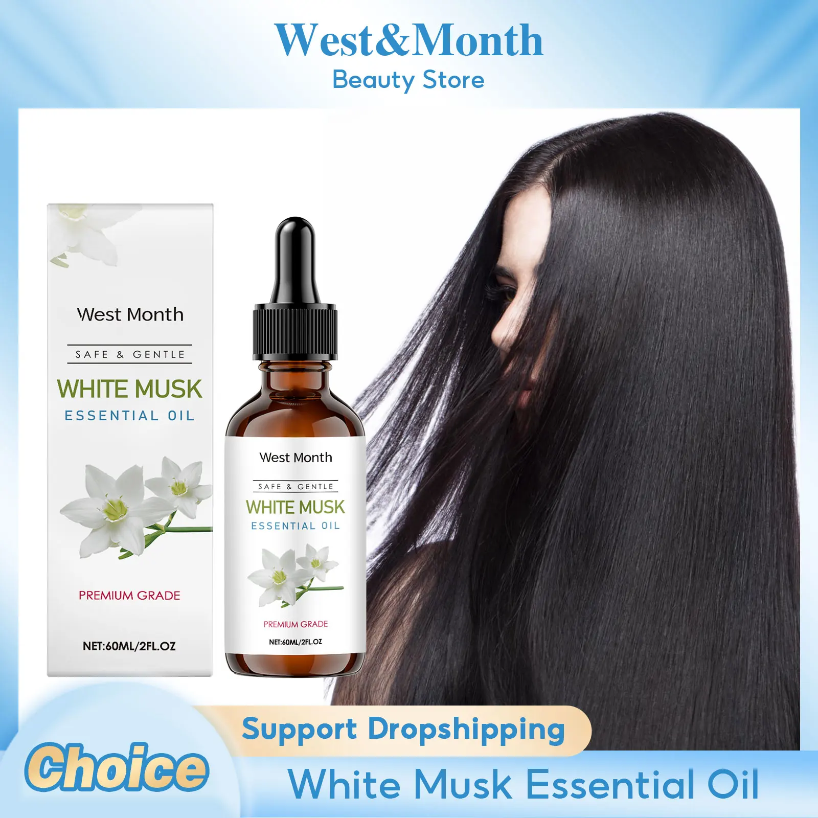 White Musk Essential Oil Moisturizing Nourishing Firming Soothing Brightening Whitening Fresh Fragrance Multipurpose Massage Oil
White Musk Essential Oil Moisturizing Nourishing Firming Soothing Brightening Whitening Fresh Fragrance Multipurpose Massage Oil