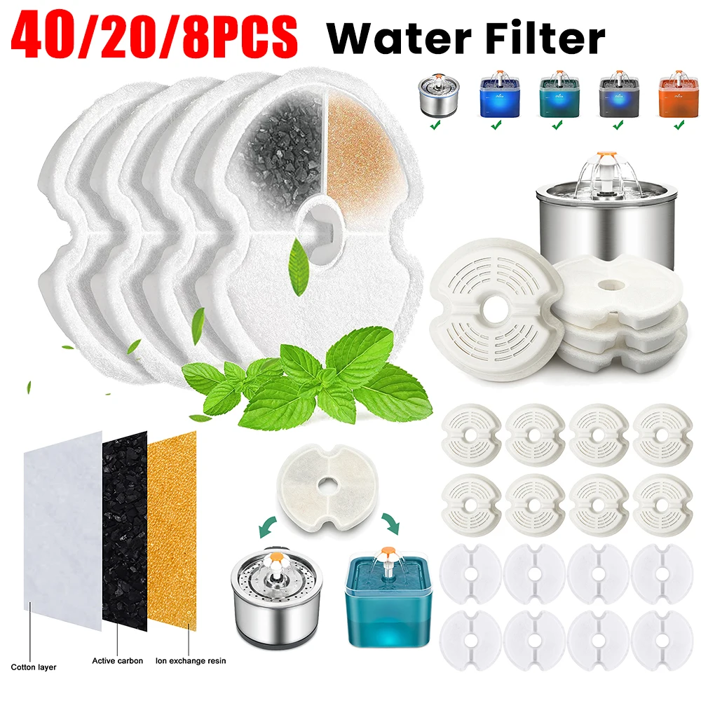 4/8 шт. сменный фильтр с активированным углем, хлопковый фильтр с активированным углем и смолой, диспенсер для воды для домашних животных, фильтр для фонтана для кошек и собак
4/8 шт. сменный фильтр с активированным углем, хлопковый фильтр с активированным углем и смолой, диспенсер для воды для домашних животных, фильтр для фонтана для кошек и собак