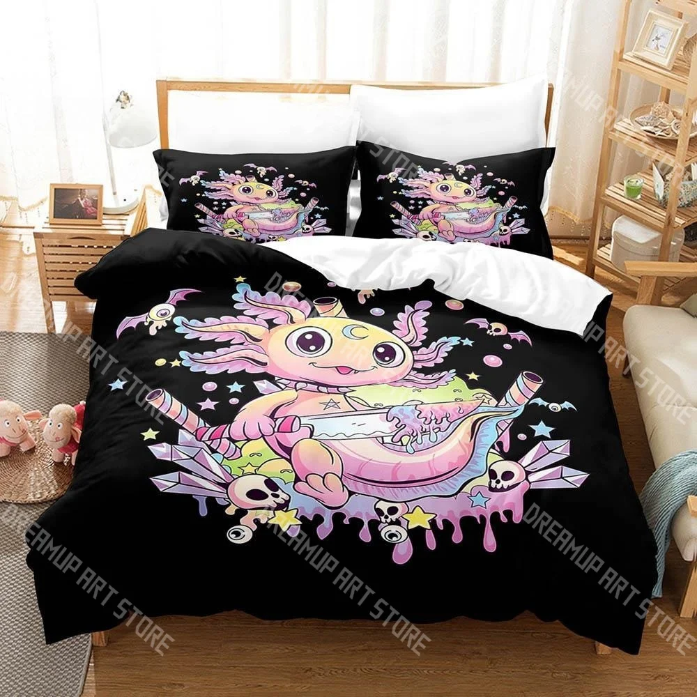 Fashion Cartoons Game Gamesolotl Axolochi Bedding Set Single Twin Full Queen King Size Bed Set Adult Kid Bedroom Home Textiles
Fashion Cartoons Game Gamesolotl Axolochi Bedding Set Single Twin Full Queen King Size Bed Set Adult Kid Bedroom Home Textiles