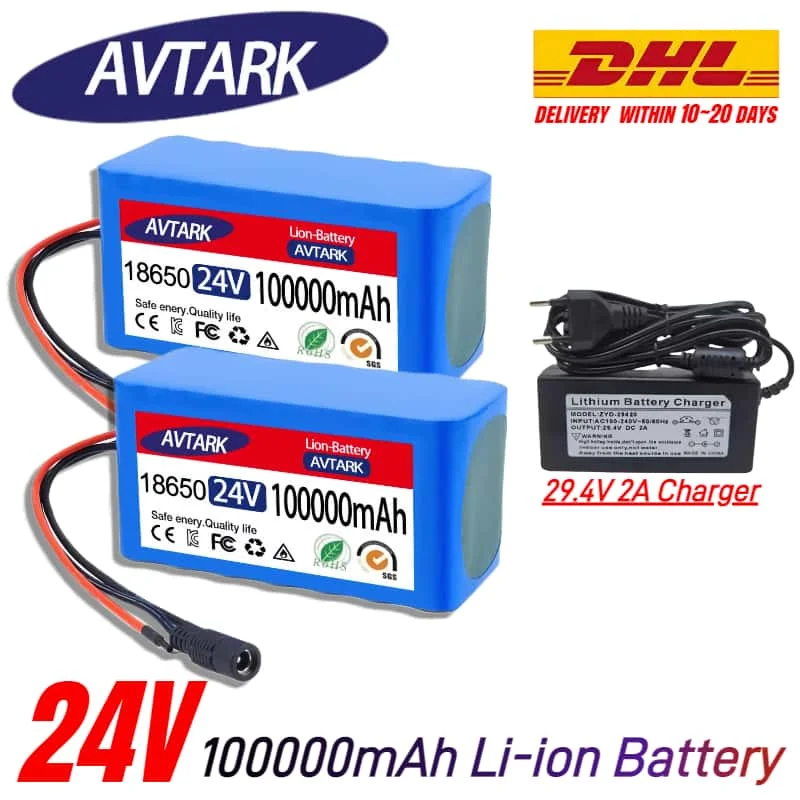 DHL SHIP 24V 100Ah Lithium Battery for Wheelchairs | 7S3P 18650 100000mAh Rechargeable Pack | with 29.4V 2A Fast Charger✅
DHL SHIP 24V 100Ah Lithium Battery for Wheelchairs | 7S3P 18650 100000mAh Rechargeable Pack | with 29.4V 2A Fast Charger✅