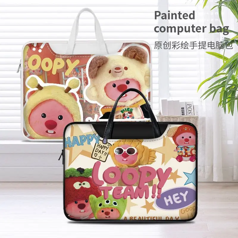 Miniso loopy Stitch laptop bag 14 16 15.6 inch laptop bag suitable for Macbook Air Pro computer shoulder handbag briefcase gift
Miniso loopy Stitch laptop bag 14 16 15.6 inch laptop bag suitable for Macbook Air Pro computer shoulder handbag briefcase gift