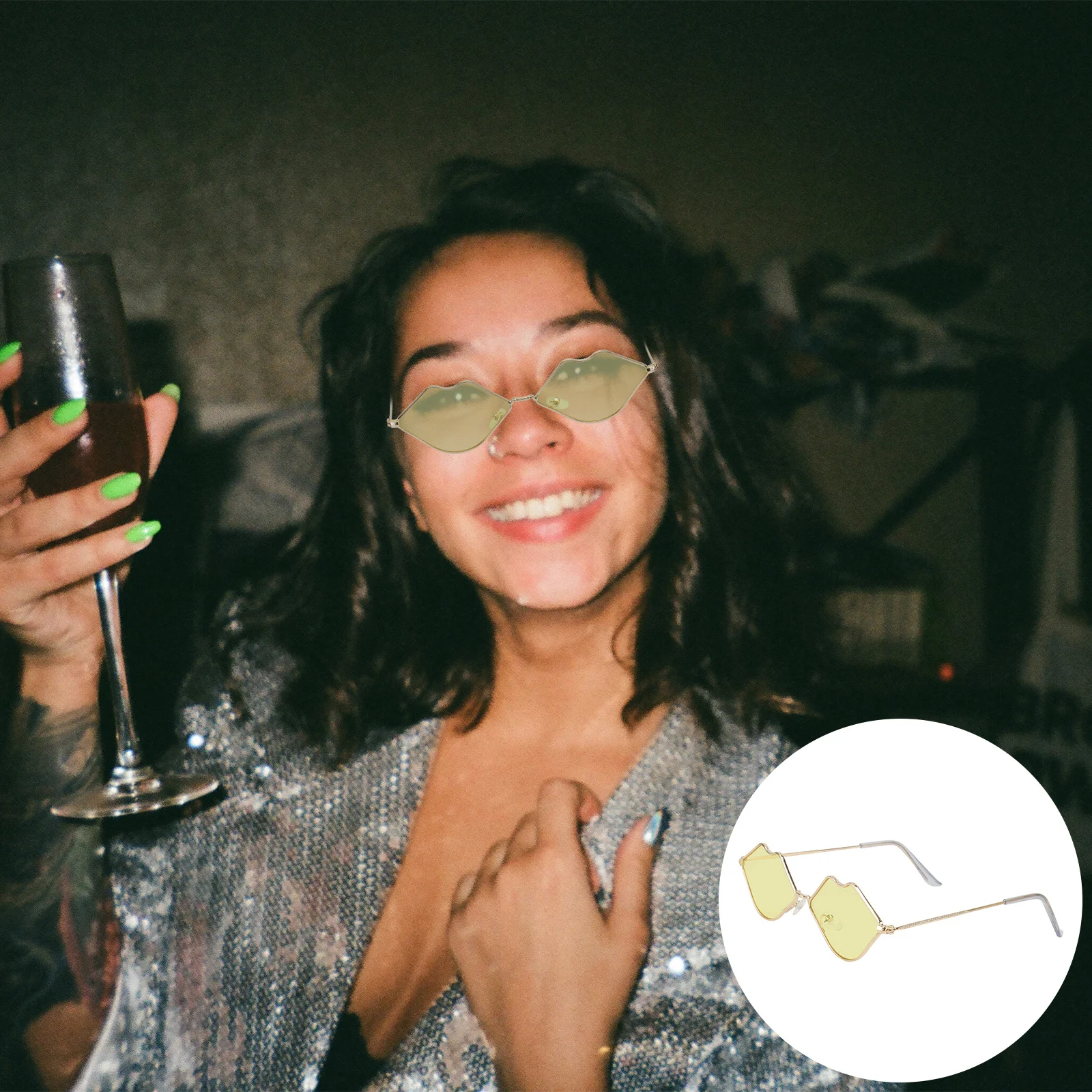 1Pair Sunglasses Funny Decorative Eyewear for Adult Girl Trendy Personalized Sun Glasses Perfect for Travel Beach
1Pair Sunglasses Funny Decorative Eyewear for Adult Girl Trendy Personalized Sun Glasses Perfect for Travel Beach