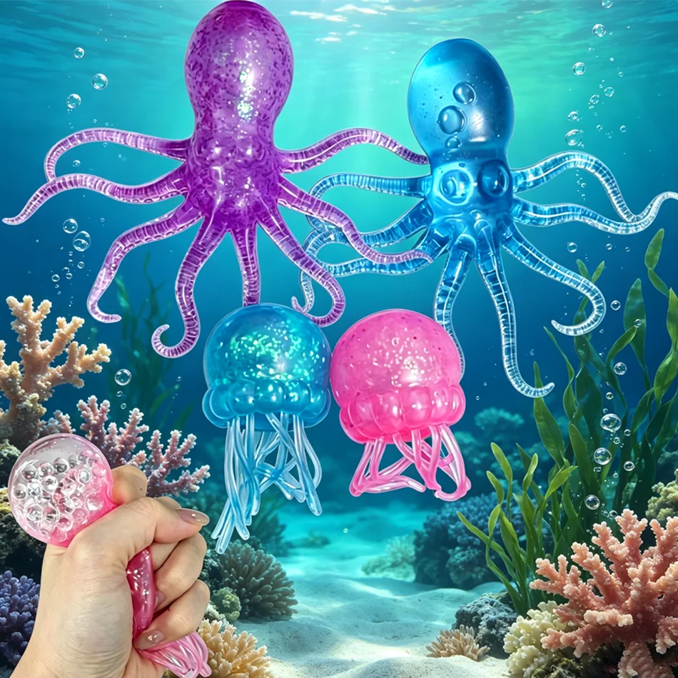 4 Styles Jellyfish Octopus Stress Balls for Kids Adults Squeeze Balls Sensory Fidget Toy Squishy Toys
4 Styles Jellyfish Octopus Stress Balls for Kids Adults Squeeze Balls Sensory Fidget Toy Squishy Toys