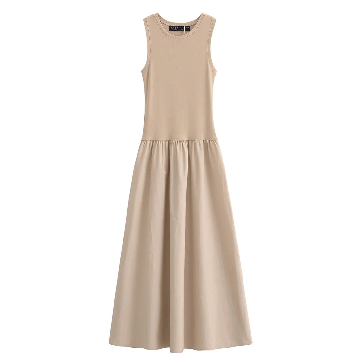 Women's Elegant Khaki Long Dress for Spring Solid Color Sleeveless Dress Fashion Casual Party Dress for Ladies
Women's Elegant Khaki Long Dress for Spring Solid Color Sleeveless Dress Fashion Casual Party Dress for Ladies