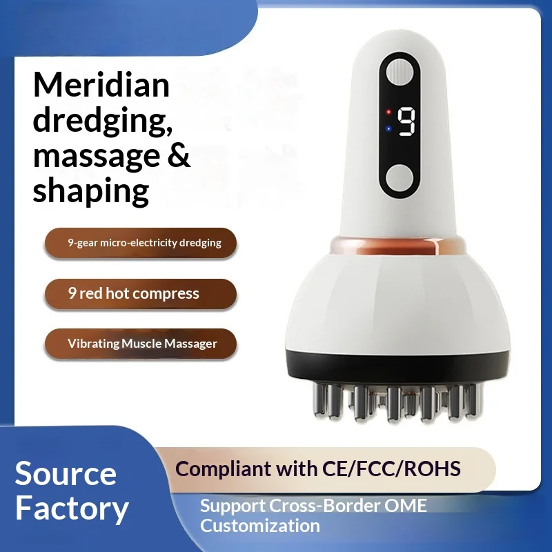 Electric Heated Vibration Meridian Brush, Gua Sha Massager Full Body Abdominal Kneading Dredging Device Home Health Care
Electric Heated Vibration Meridian Brush, Gua Sha Massager Full Body Abdominal Kneading Dredging Device Home Health Care