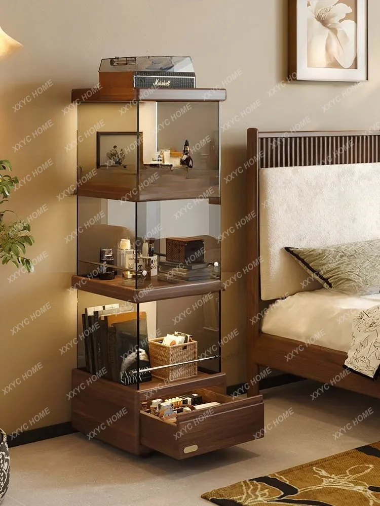 Yizhi storage cabinet, black walnut solid wood living room sofa, mobile storage display cabinet
Yizhi storage cabinet, black walnut solid wood living room sofa, mobile storage display cabinet