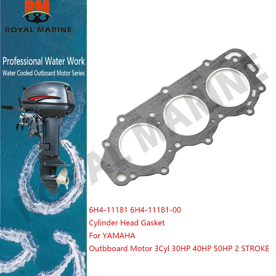 For YAMAHA Cylinder Head Gasket 6H4-11181 Outbboard Motor 3Cyl 30HP 40HP 50HP 2 STROKE 6H4-11181-00 boat engine parts
For YAMAHA Cylinder Head Gasket 6H4-11181 Outbboard Motor 3Cyl 30HP 40HP 50HP 2 STROKE 6H4-11181-00 boat engine parts