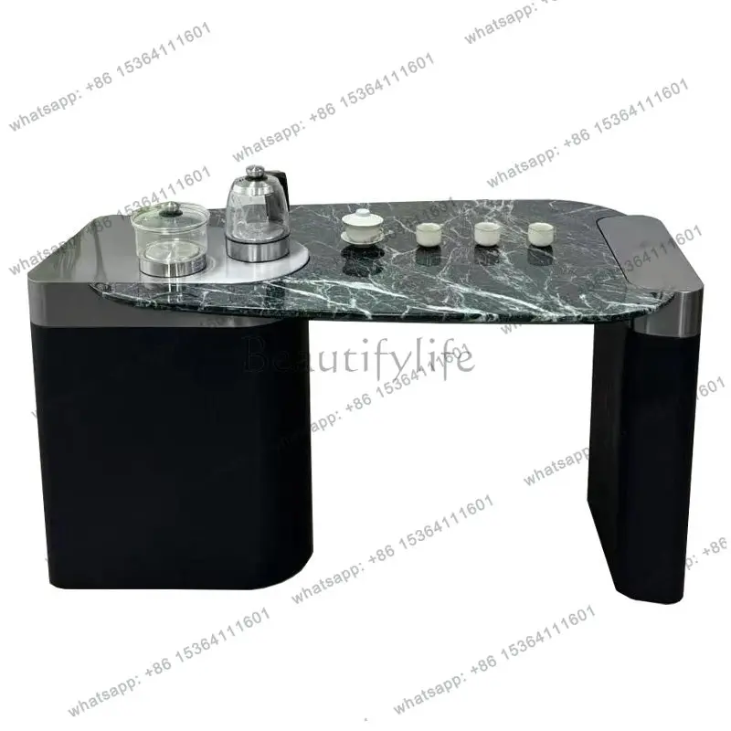 Italian minimalist natural green marble coffee table living room high-end modern light luxury tea table
Italian minimalist natural green marble coffee table living room high-end modern light luxury tea table