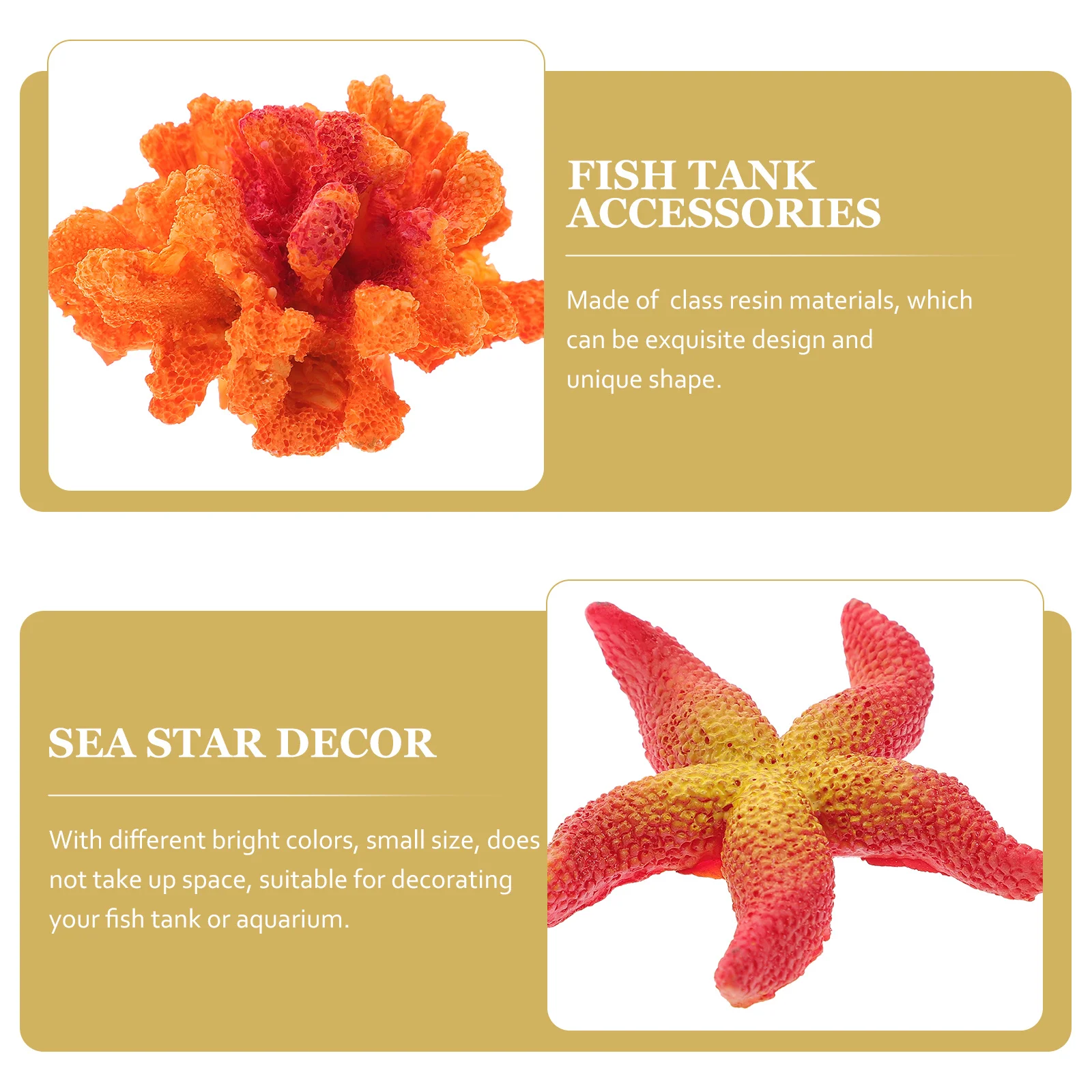 4Pcs Simulated Coral Reef Decor Marine Organism Resin Aquarium Ornament Small Decorative Fish Tank Accessories Desktop Coral
4Pcs Simulated Coral Reef Decor Marine Organism Resin Aquarium Ornament Small Decorative Fish Tank Accessories Desktop Coral