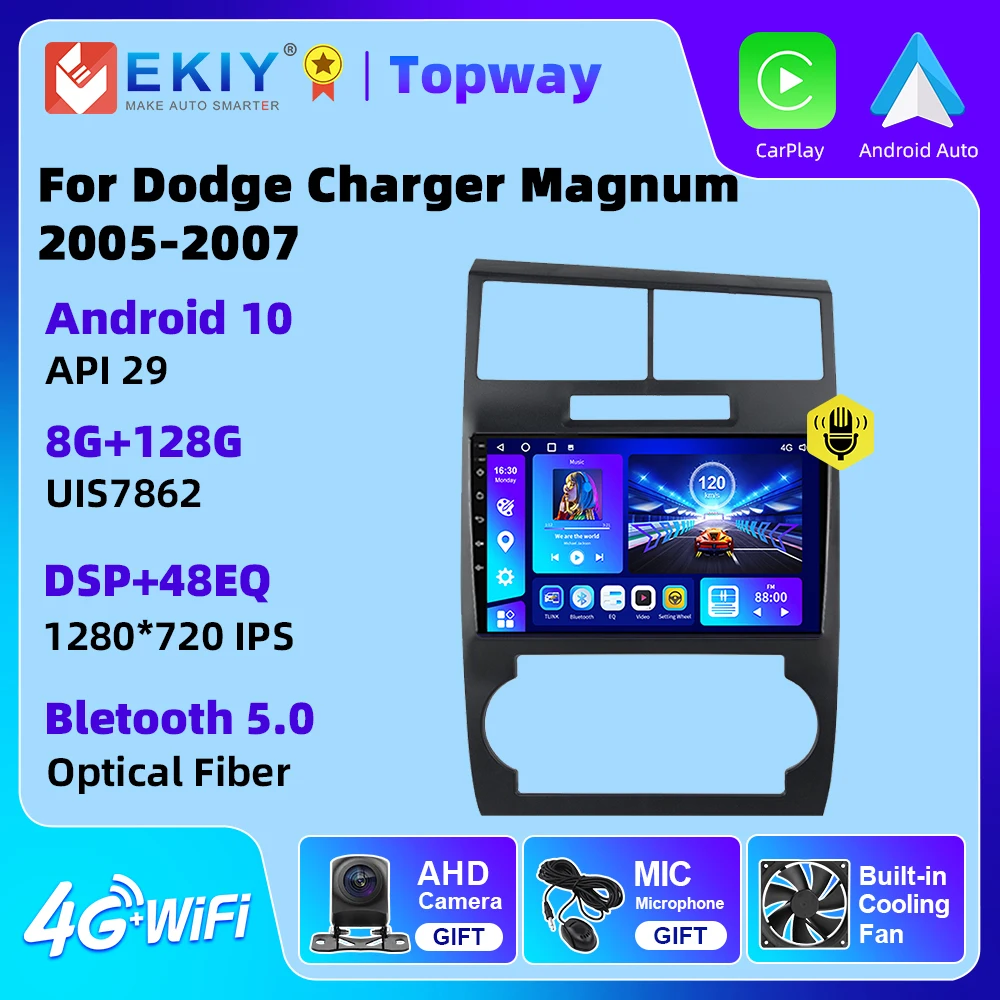EKIY для Dodge Charger Magnum 2005-2007 автомобильное радио мультимедиа 4G WIFI Carplay авто GPS навигация Android 10 плеер 2 Din
EKIY для Dodge Charger Magnum 2005-2007 автомобильное радио мультимедиа 4G WIFI Carplay авто GPS навигация Android 10 плеер 2 Din