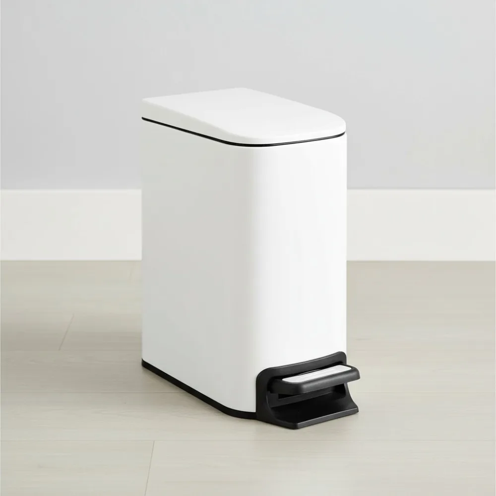 Slim Soft Close Step Trash Can 6L Stainless Steel, Odor Control Pet Proof for Bathroom Kitchen Office
Slim Soft Close Step Trash Can 6L Stainless Steel, Odor Control Pet Proof for Bathroom Kitchen Office