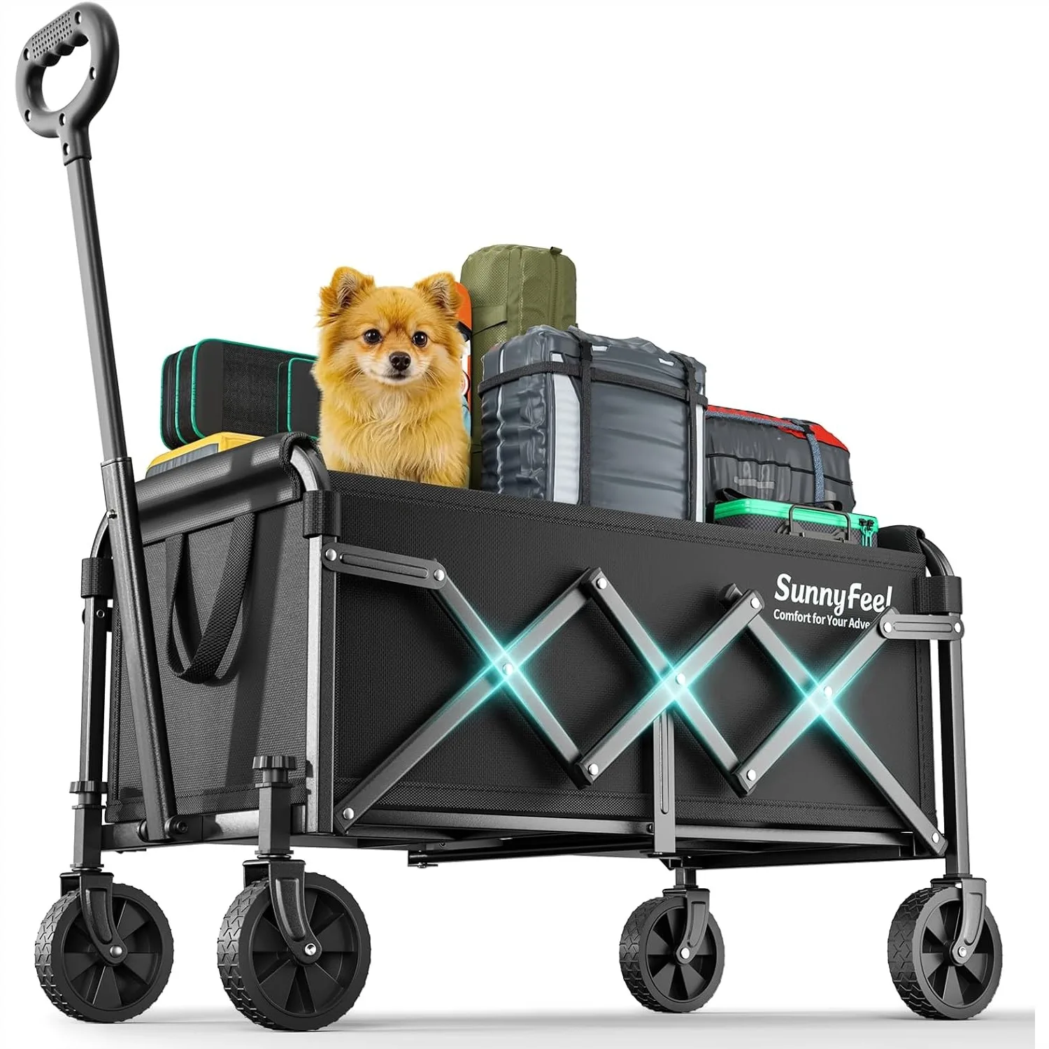 Lightweight Folding Wagon Cart, 350LBS Portable Wagon Foldable for Shopping Camping Garden Beach
Lightweight Folding Wagon Cart, 350LBS Portable Wagon Foldable for Shopping Camping Garden Beach