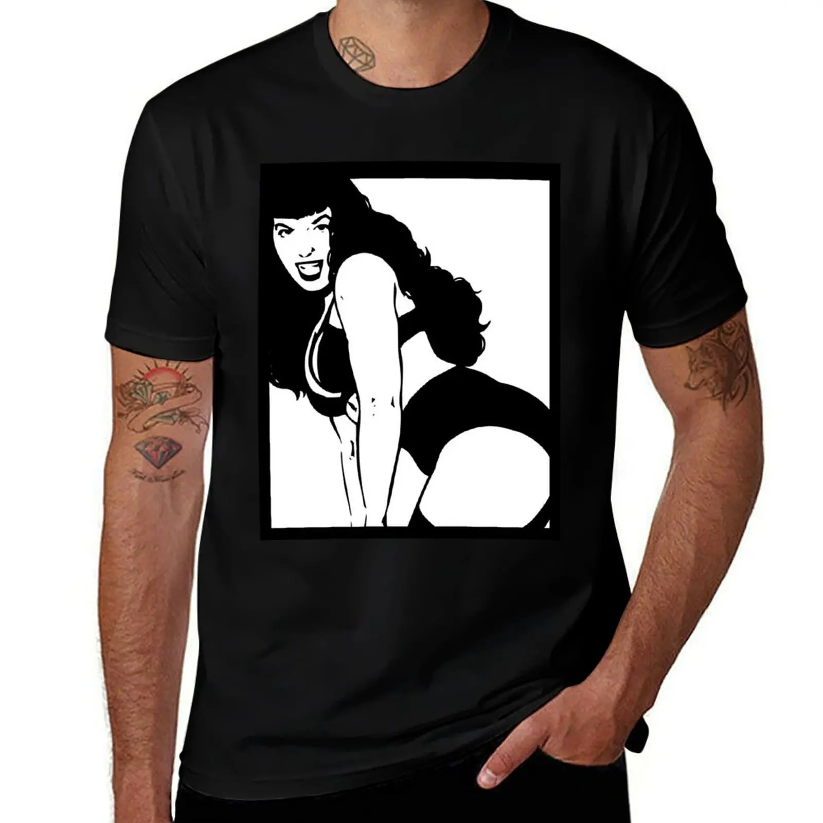 Bettie Page Pop Art T-Shirt Funny t-shirts tops Clothing animal prinfor boys oversized t shirt men
Bettie Page Pop Art T-Shirt Funny t-shirts tops Clothing animal prinfor boys oversized t shirt men