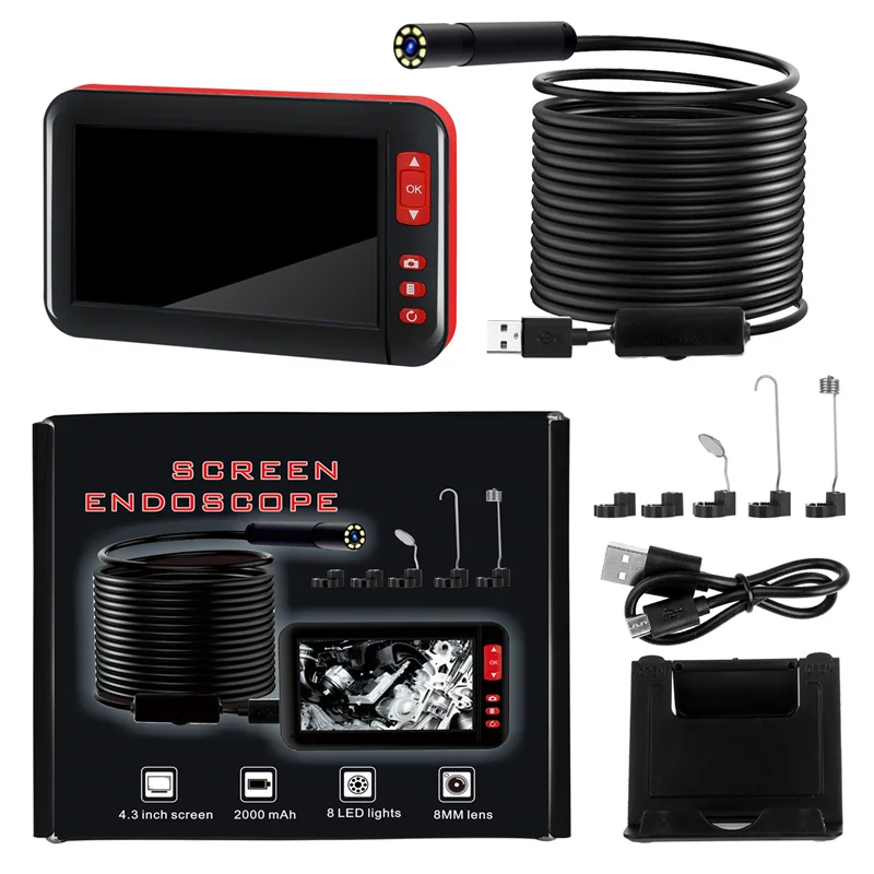 Car Inspection Tool 8 Pcs Camera White Led Light P20 High Resolution Endoscope Screen Inspection Camera
Car Inspection Tool 8 Pcs Camera White Led Light P20 High Resolution Endoscope Screen Inspection Camera